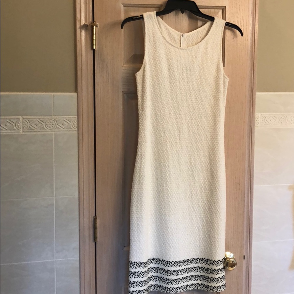 White St. John Evening Dress